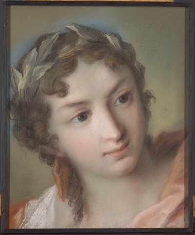 bir ilham perisi by Rosalba Carriera (attributed to)