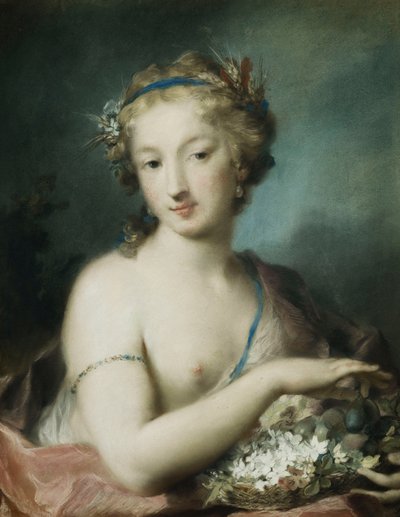 Flora, Yarım Boy, Holding Erik, by Rosalba Giovanna Carriera