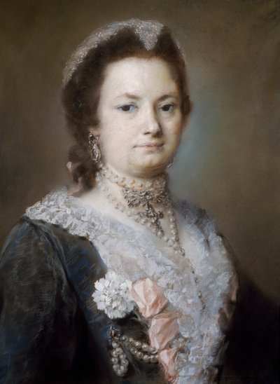 Bir Hanımefendinin Portresi (kağıt üzerinde pastel) by Rosalba Giovanna Carriera