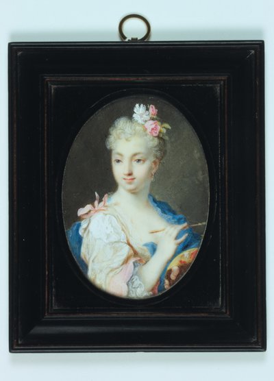 Otoportre (fildişi üzerine sulu boya) by Rosalba Giovanna Carriera