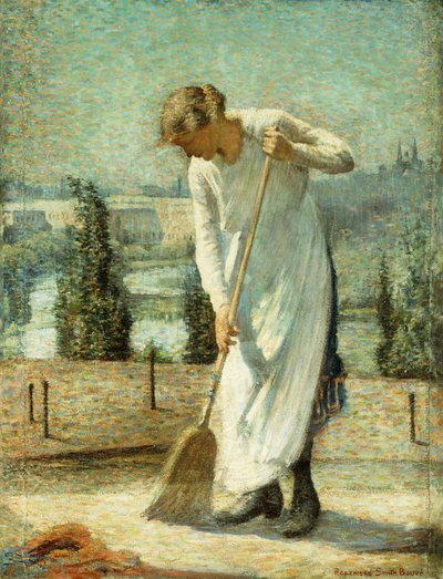 Çatıda (tuval üzerine yağlı boya) by Rosamond Smith Bouve