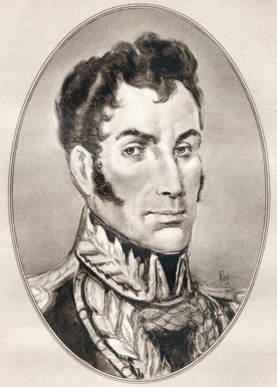 Ünlü Adamların Yaşayan Biyografilerinden Simon Jose Antonio de la Santusima Trinidad Bolivar Palacios Ponte y Blanco. by Ross Gordon