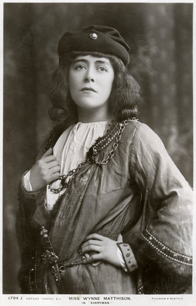 Edith Wynne Matthison, İngiliz aktris, c1907. by Rotary Photo