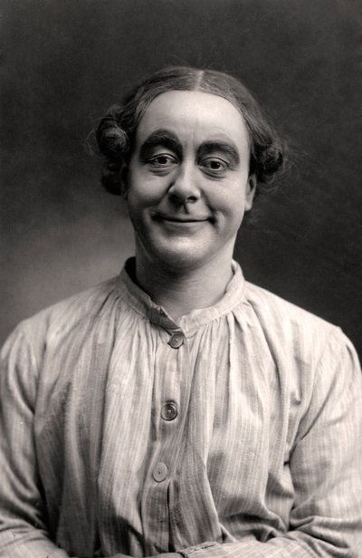George Robey 1869-1954, müzikhol şovmen, 1907. by Rotary Photo