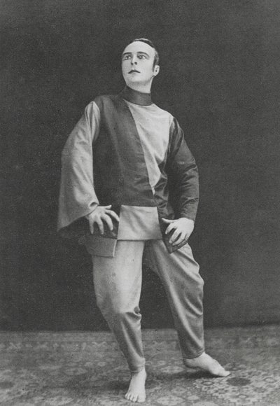 Rudolf von Laban, Avusturyalı dansçı (b/w fotoğraf) by Ruben Sobol