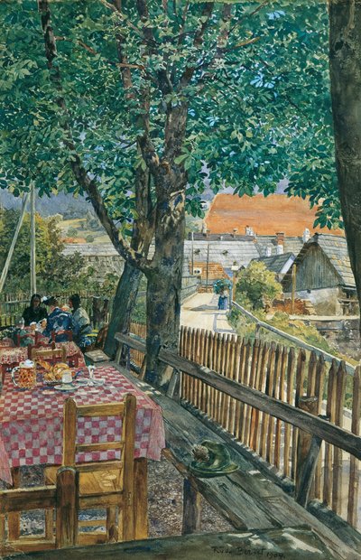 meyhane bahçesi by Rudolf Bernt