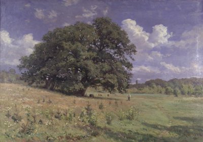 Bir bataklık tarafından büyük meşe by Rudolf Bissen