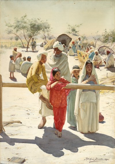 Trende Bir Peep, Hindistan, 1892 by Rudolf Der G. Swoboda