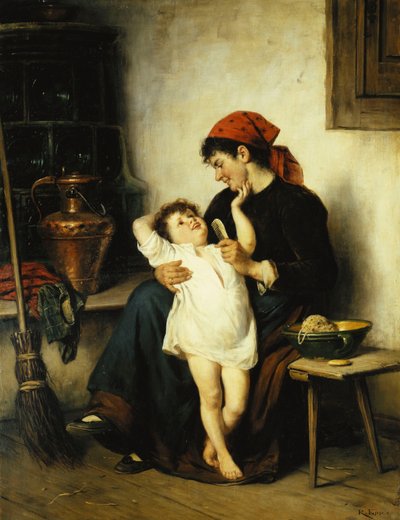 Banyo zamanı, by Rudolf Epp