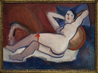 Uyuyan kadın. Rudolf Kremlicka (1886-1932), Tuval Üzerine Yağlıboya Tablo by Rudolf Kremlicka