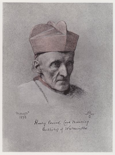 Kardinal Manning (taş) by Rudolf Lehmann