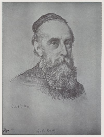 George Frederick Watts (taş) by Rudolf Lehmann