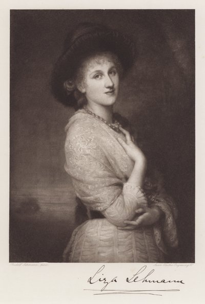 Liza Lehmann (taş) by Rudolf Lehmann
