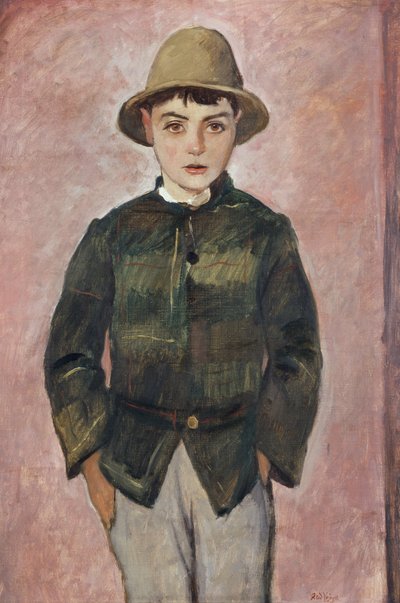 Country Boy, 1928 civarı (tuval üzerine yağlı boya) by Rudolf Vejrych