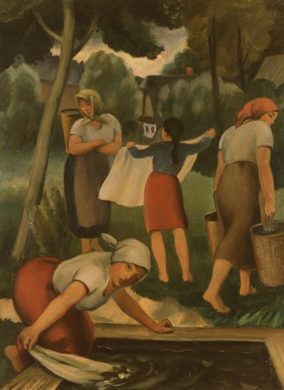 Çamaşırhane Hizmetçileri by Rudolf Vejrych
