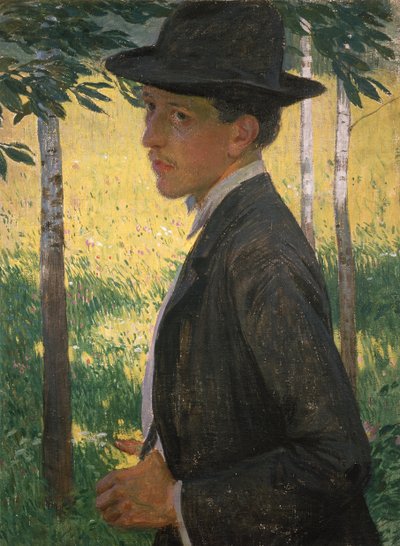 Otoportre, 1905 civarı (tuval üzerine yağlı boya) by Rudolf Vejrych