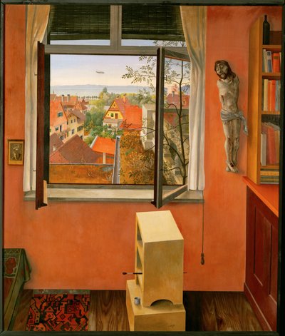 Das Fenster (tuval üzerine yağlıboya) by Rudolf Wacker