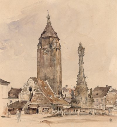 Korneuburg eski belediye binası by Rudolf von Alt
