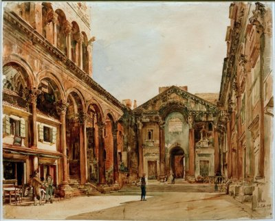 Diocletianus Sarayı by Rudolf von Alt