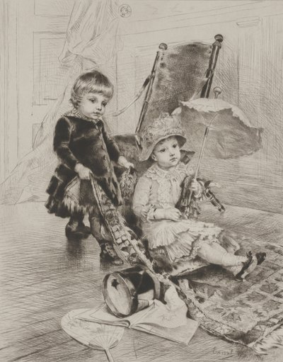Arabasındaki Bayan (kuru nokta) by Rudolphe Ernst