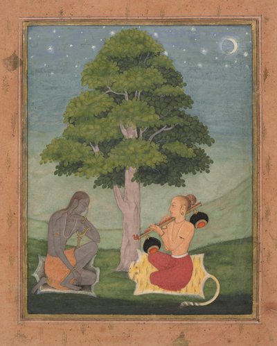 Kedar Ragini: Bir ragamala serisinden Folio, Garland of Musical Modes, yaklaşık. 1690-95. by Ruknuddin