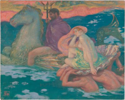 Poseidon ve Amphitrite by Rupert Bunny
