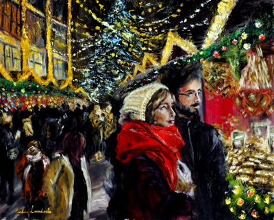 Aralık Şenlikleri, 2021 (tuval üzerine yağlıboya) by Ruslana Levandovska