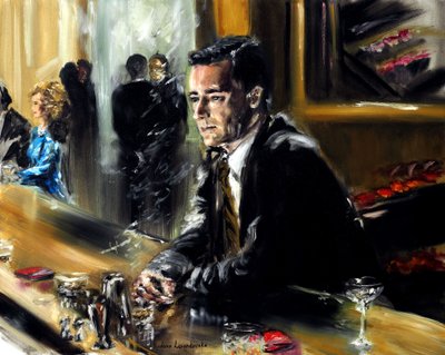 Bardaki Beyefendi, 2021 (tuval üzerine yağlıboya) by Ruslana Levandovska
