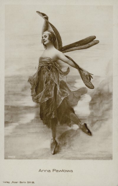 Anna Pavlova, Rus baş balerini (s/b fotoğraf) by Russian Photographer