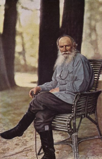 Leo Tolstoy (1828-1910), Rus romancı, kısa öykü yazarı ve oyun yazarı by Russian Photographer