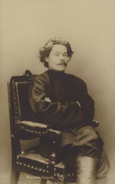 Maksim Gorki (1868-1936), Rus yazar ve politik eylemci by Russian Photographer