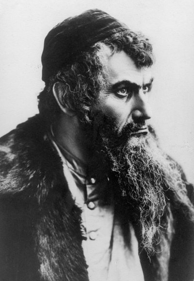 Raphael Adelheim, 1898 Rus yapımı "Venedik Taciri"nde Shylock rolünde by Russian Photographer