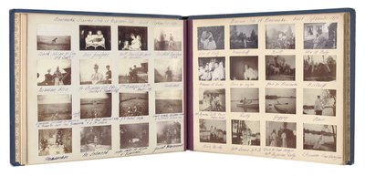 Rus İmparatorluk Ailesi, bir fotoğraf albümünden sayfa, c.1897-99 (s/b fotoğraf) (ayrıca bkz. 487673-80) by Russian Photographer