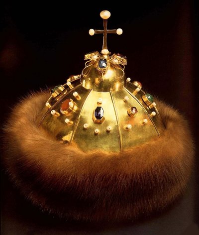 Taç, Kremlin atölyeleri, 1682 (altın, samur ve değerli taşlar) by Russian School