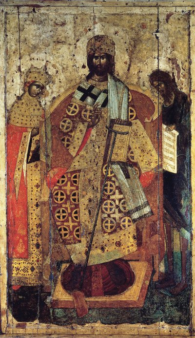 Kralların Kralı Sağ Elin Üzerinde Durdu, 14. yüzyılda. by Russian icon.