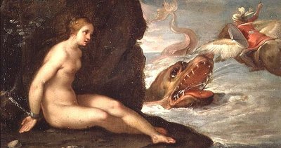 Perseus ve Andromeda (tuval üzerine yağlı boya) by Rutilio Manetti