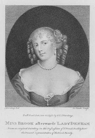 Bayan Brook sonradan Lady Denham (gravür) by S. (after) Harding
