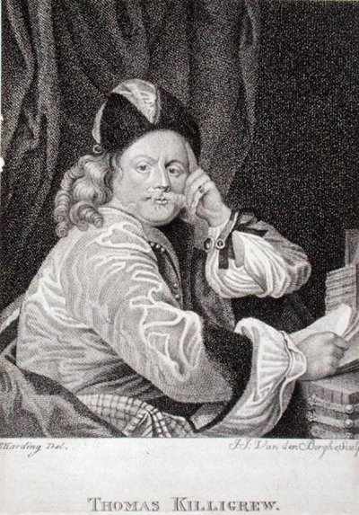 Thomas Killigrew (1612-83), J.J. Van den Bergh (gravür) by S. (after) Harding