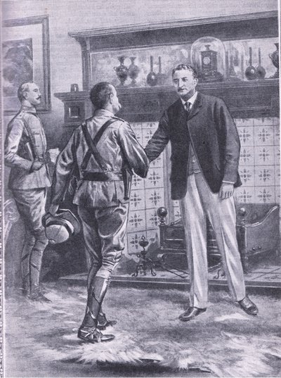 Kimberley Fransızlar tarafından rahatlatıldığında. General French ve Cecil Rhodes, Cassells Romance of Famous Lives, c.1940