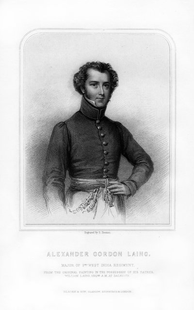 Alexander Gordon Laing, İskoç kaşif, 1870. by S. Freeman