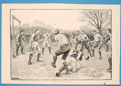 A Critical Moment - Well Centred, 'The Illustrated Sporting and Dramatic News'den, 21 Mart 1891 (litho) by S. T. Dadd