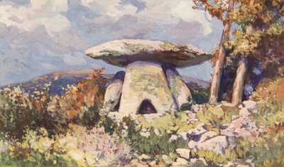 Grandmont Dolmeni (renkli taş baskı) by Sabine Baring-Gould
