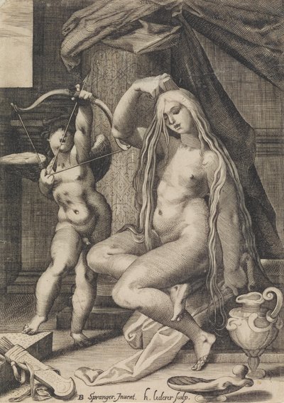 Venüs ve Aşk Tanrısı, 1571-1650. by Sadeler
