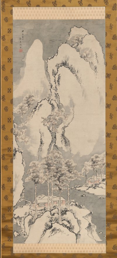 Karlı Manzara, 1744. by Sakaki Hyakusen