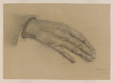Uzanmış el çalışması by Sally Lohr (signed by artist)