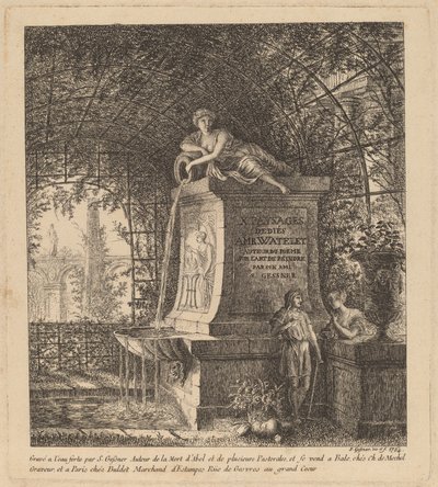 Bir Yazlık Evdeki Çeşme by Salomon Gessner