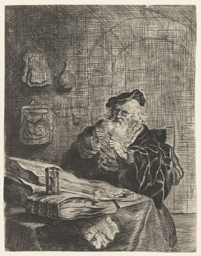 çakı olan adam by Salomon Koninck (attributed to)