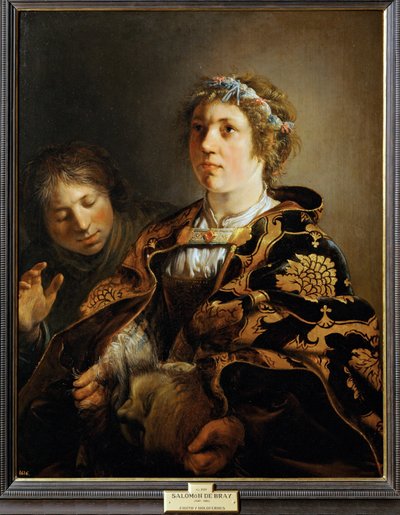 Judith ve Holofernes (tuval üzerine resim) by Salomon de Bray