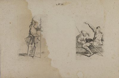(Heykelcik Serisi) Süslü Mızraklı Miğferli Adam/Ax by Salvator Rosa