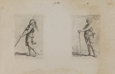 (Heykelcik Serisi) Tüylü Şapkalı Adam, Yandan Görünüm by Salvator Rosa